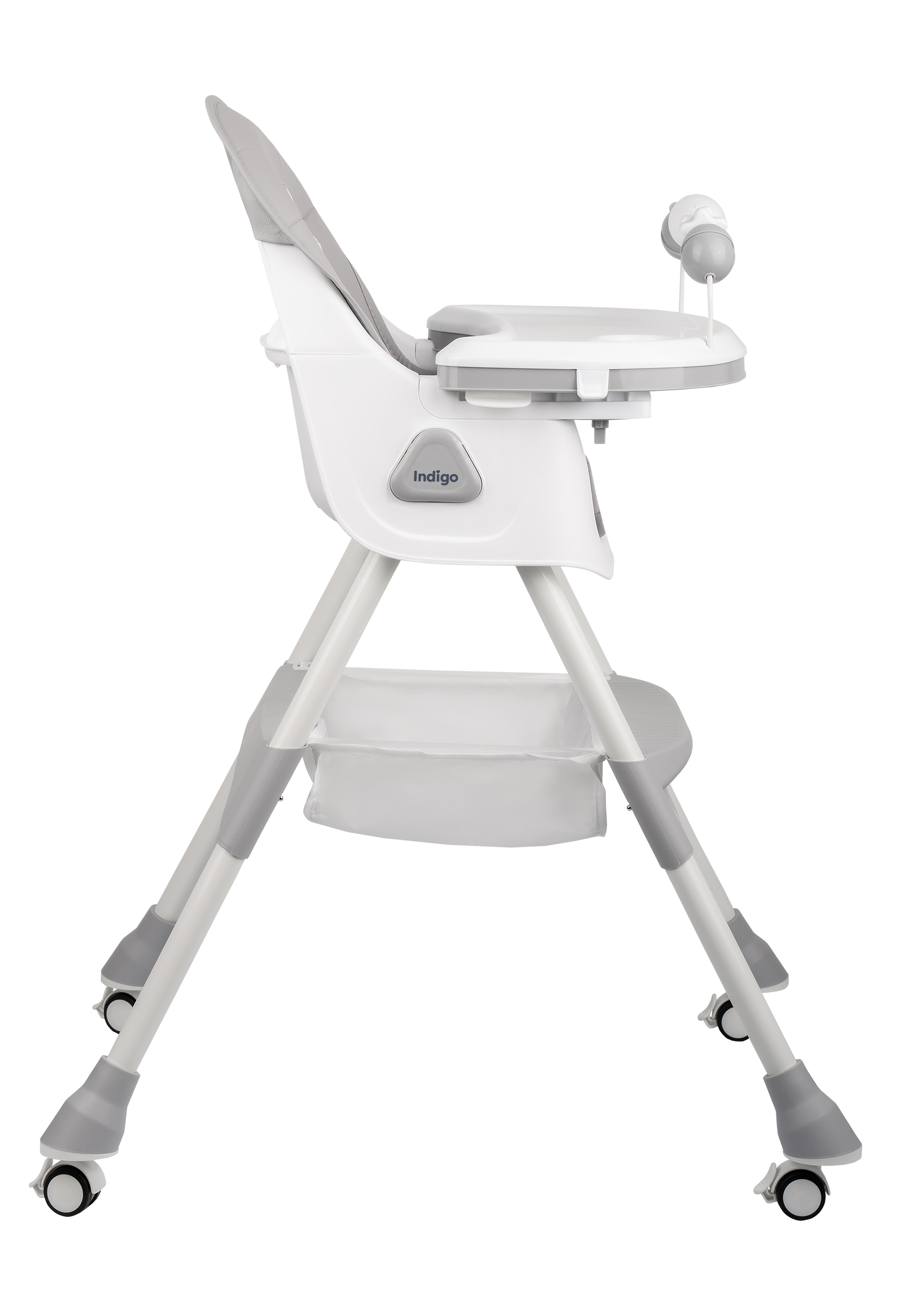 Стульчик для кормления Indigo Corn светло-серый - фото 5