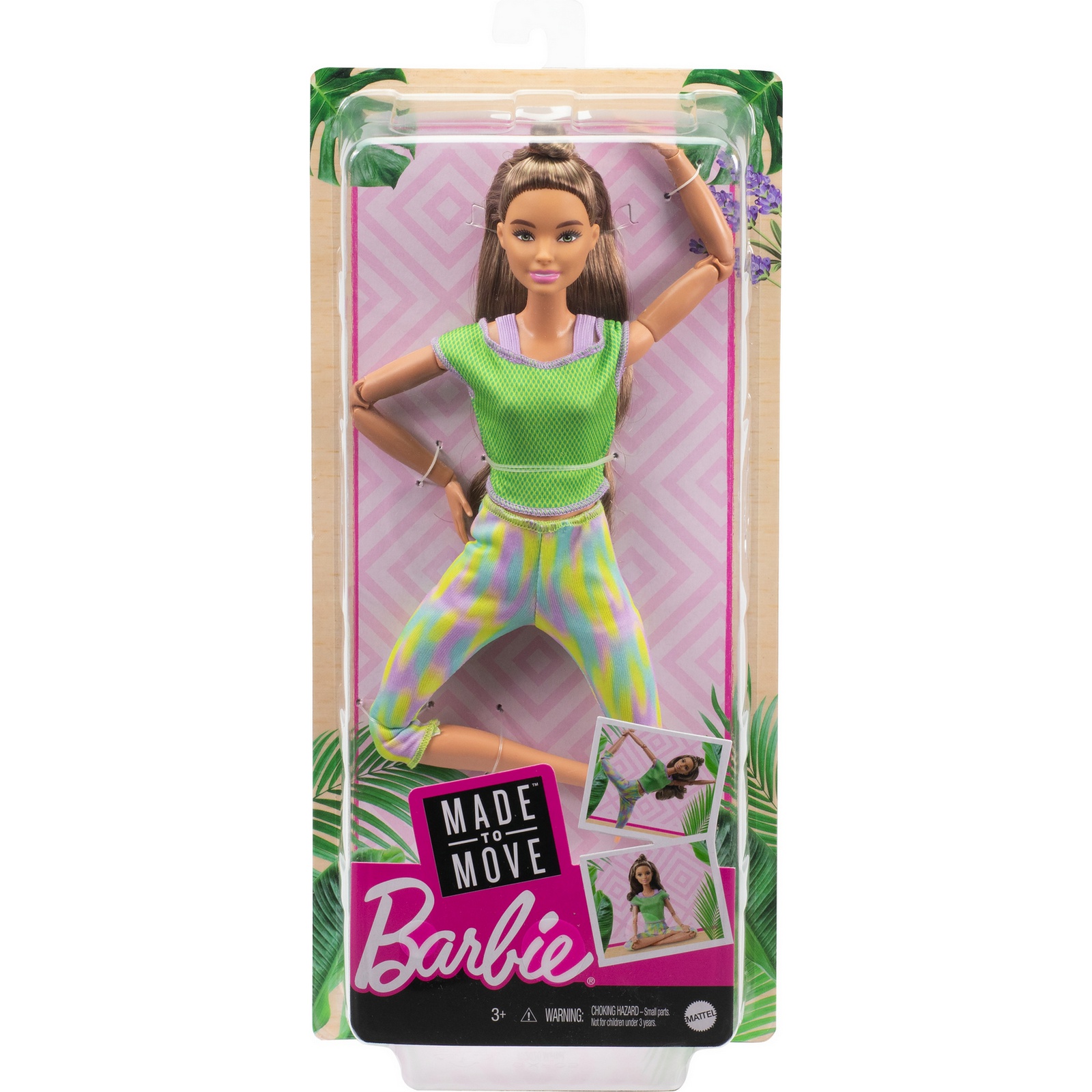 Кукла модельная Barbie Made to move Йога GXF05 - фото 3
