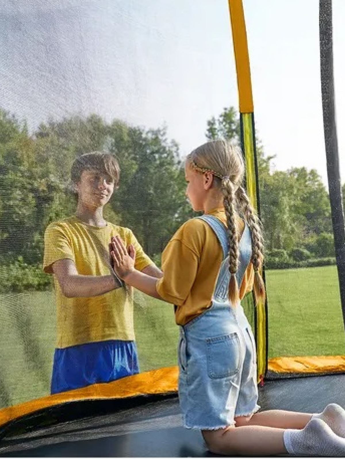 Батут каркасный Perfetto Sport с защитной сеткой 10ft диаметр 3,0 м зеленый - фото 17