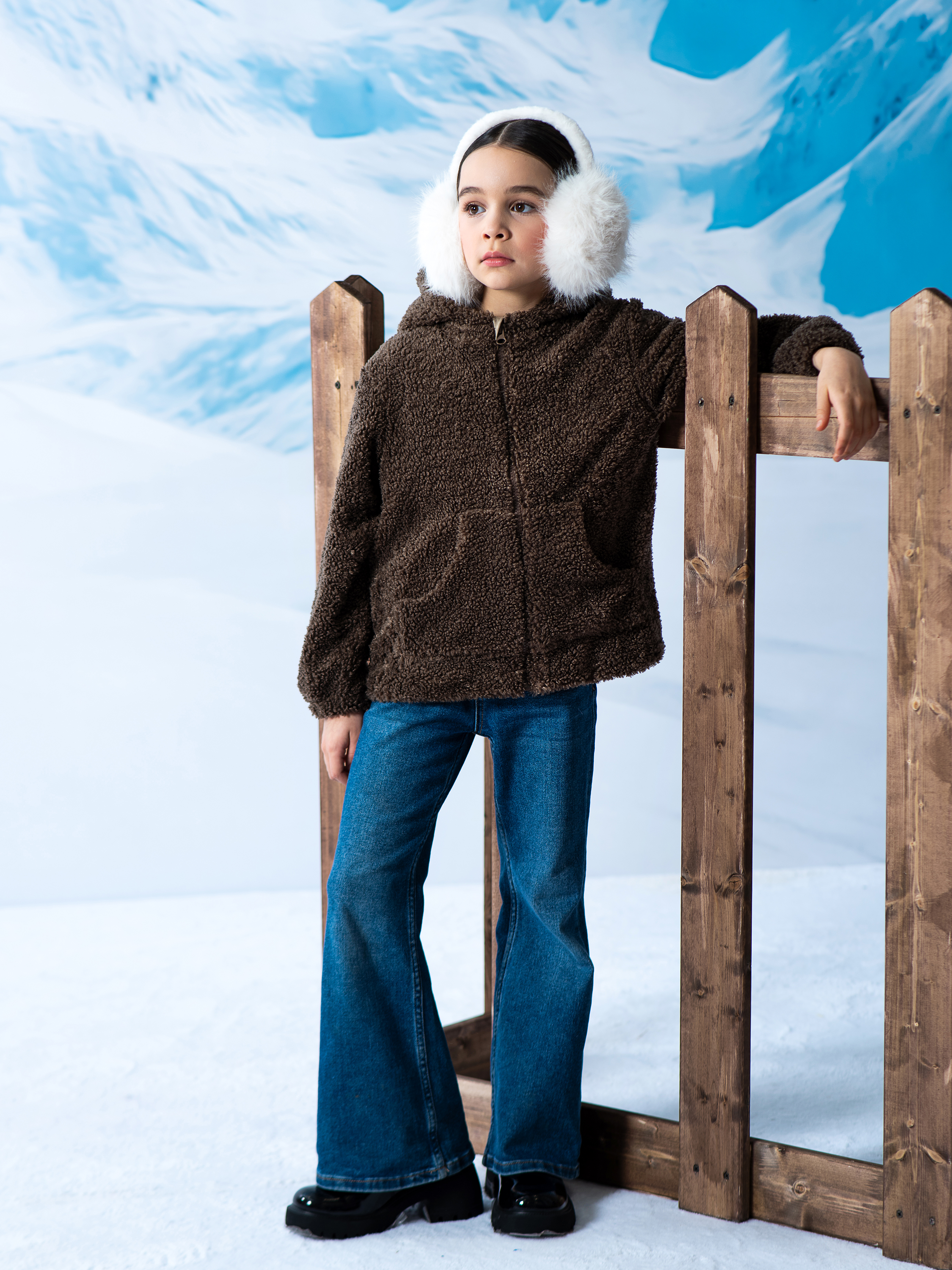 Толстовка LisaWeta FC-01-24 коричневый - фото 4