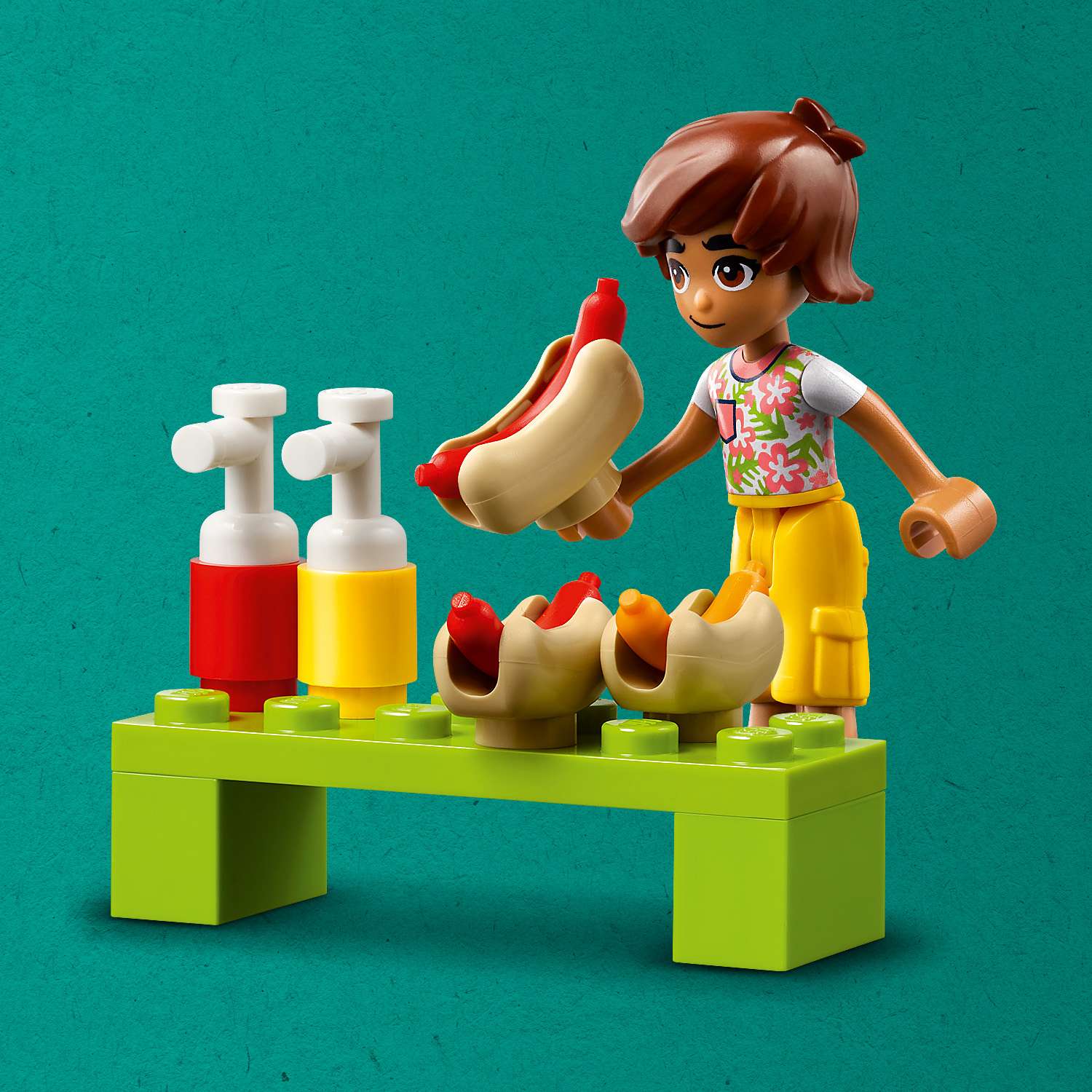 Конструктор LEGO Friends Грузовик для хот-догов 100 дет. - фото 6