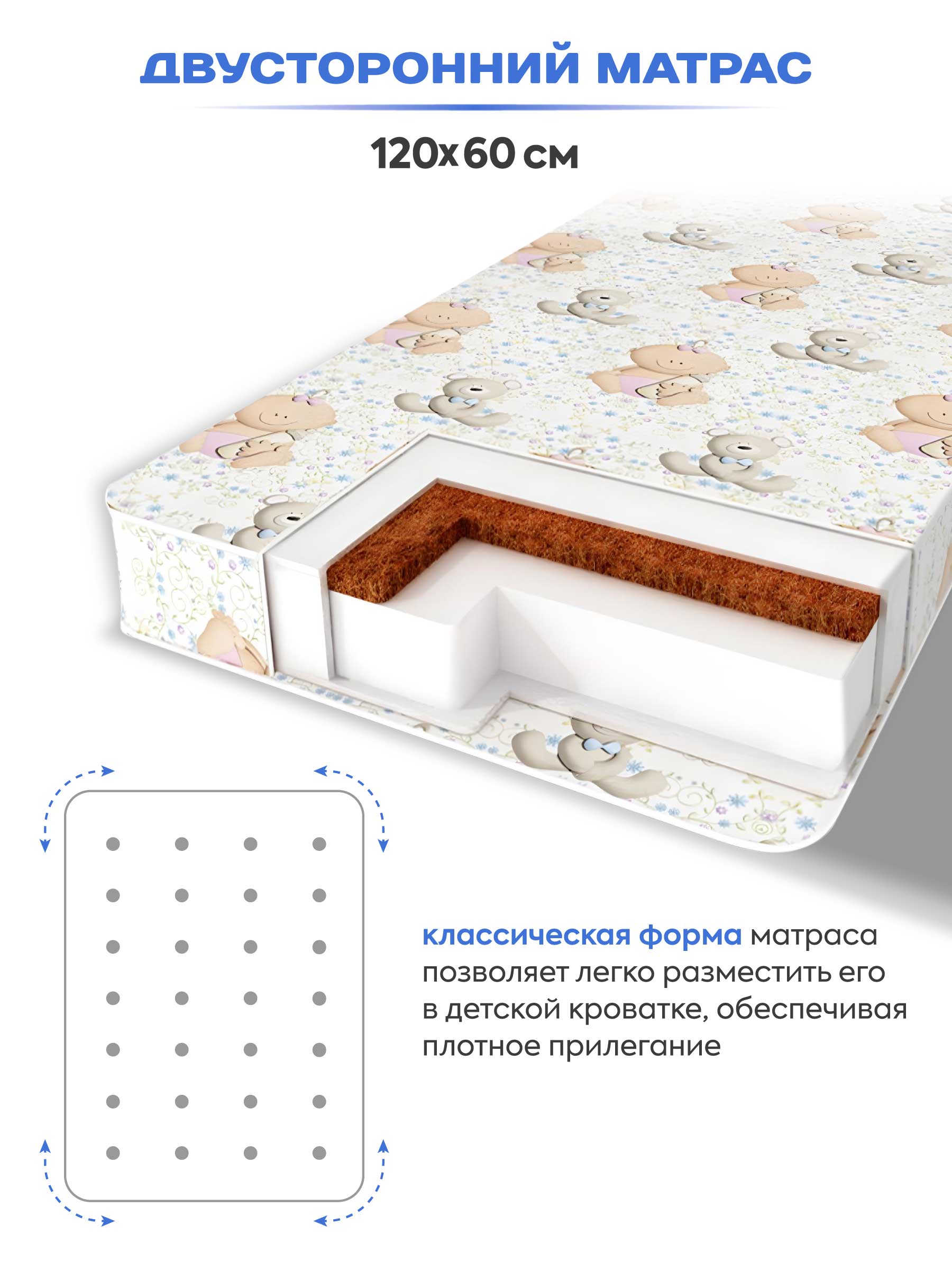 Матрас Indigo Лежебока 60х120 - фото 3