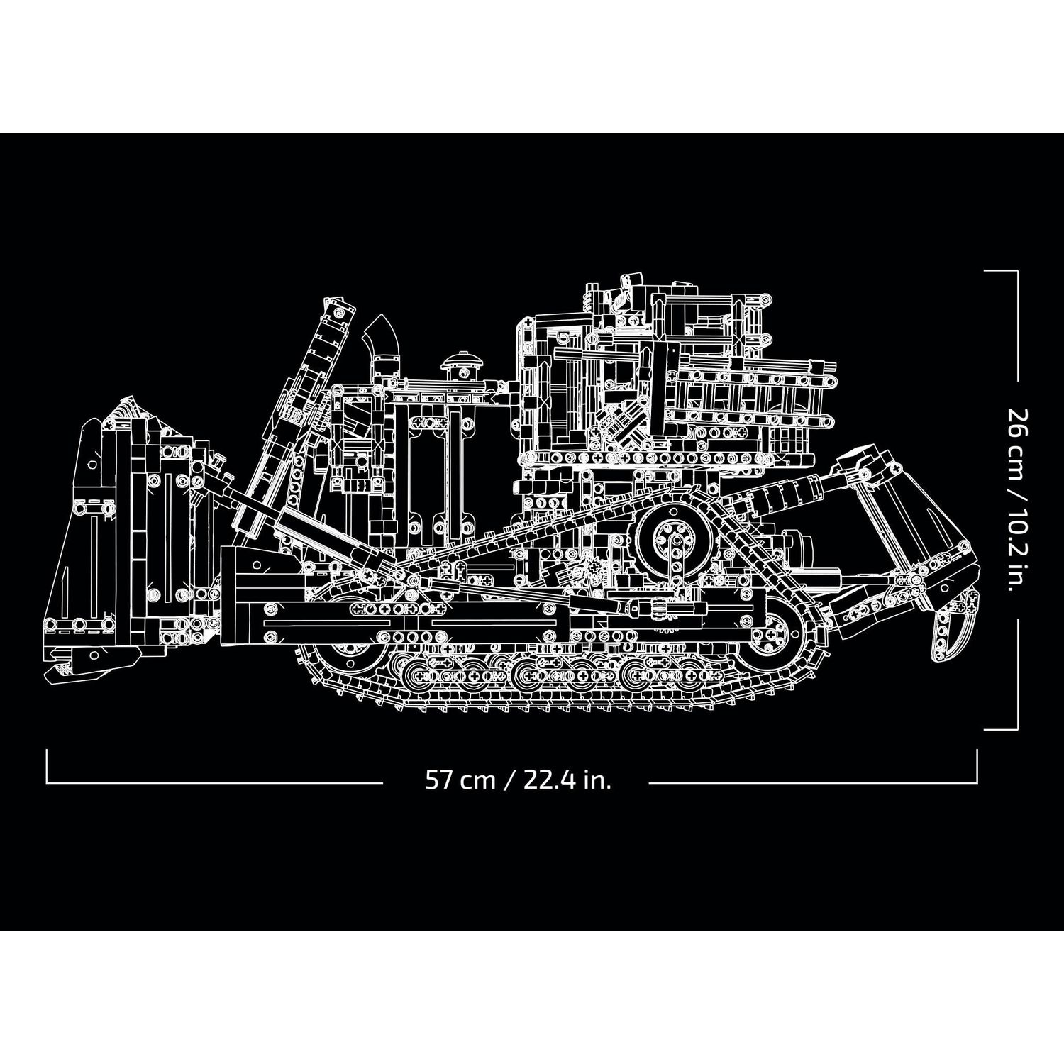 Конструктор LEGO Technic Бульдозер 3854 дет. - фото 7