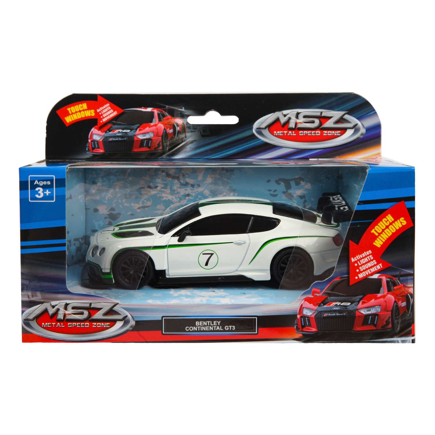 Автомобиль MSZ Bentley 1:32 белый 68427 - фото 7