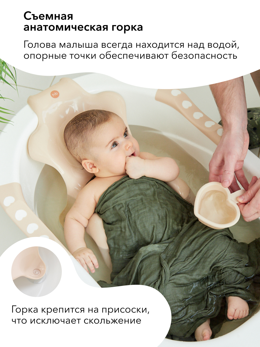 Ванночка Happy Baby Bath comfort белый - фото 4