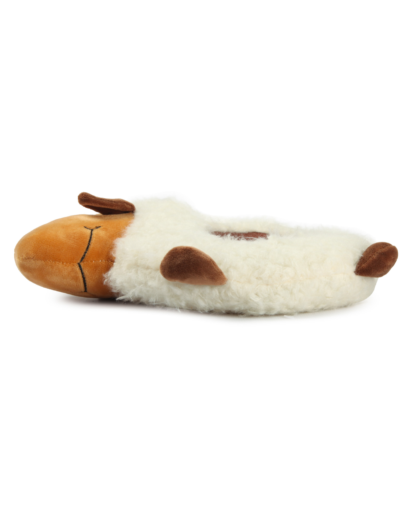 Игрушка для собак Barbaks Овечка-кольцо мягкая с пищалкой 9*19см - фото 4