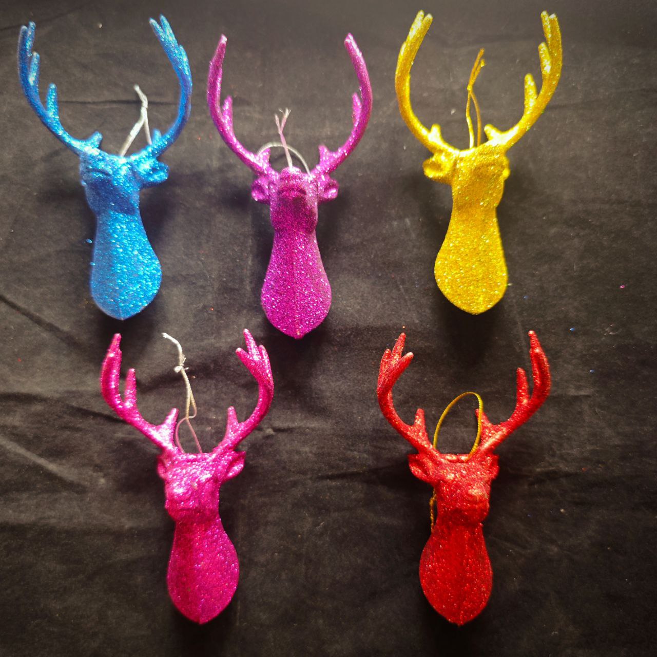 Ёлочное украшение Магия праздника Голова оленя (5шт) - фото 3