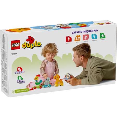 Конструктор LEGO DUPLO Поезд с животными блочный