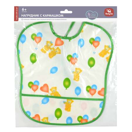 Нагрудник BabyGo клеенка 1 шт. в ассортименте