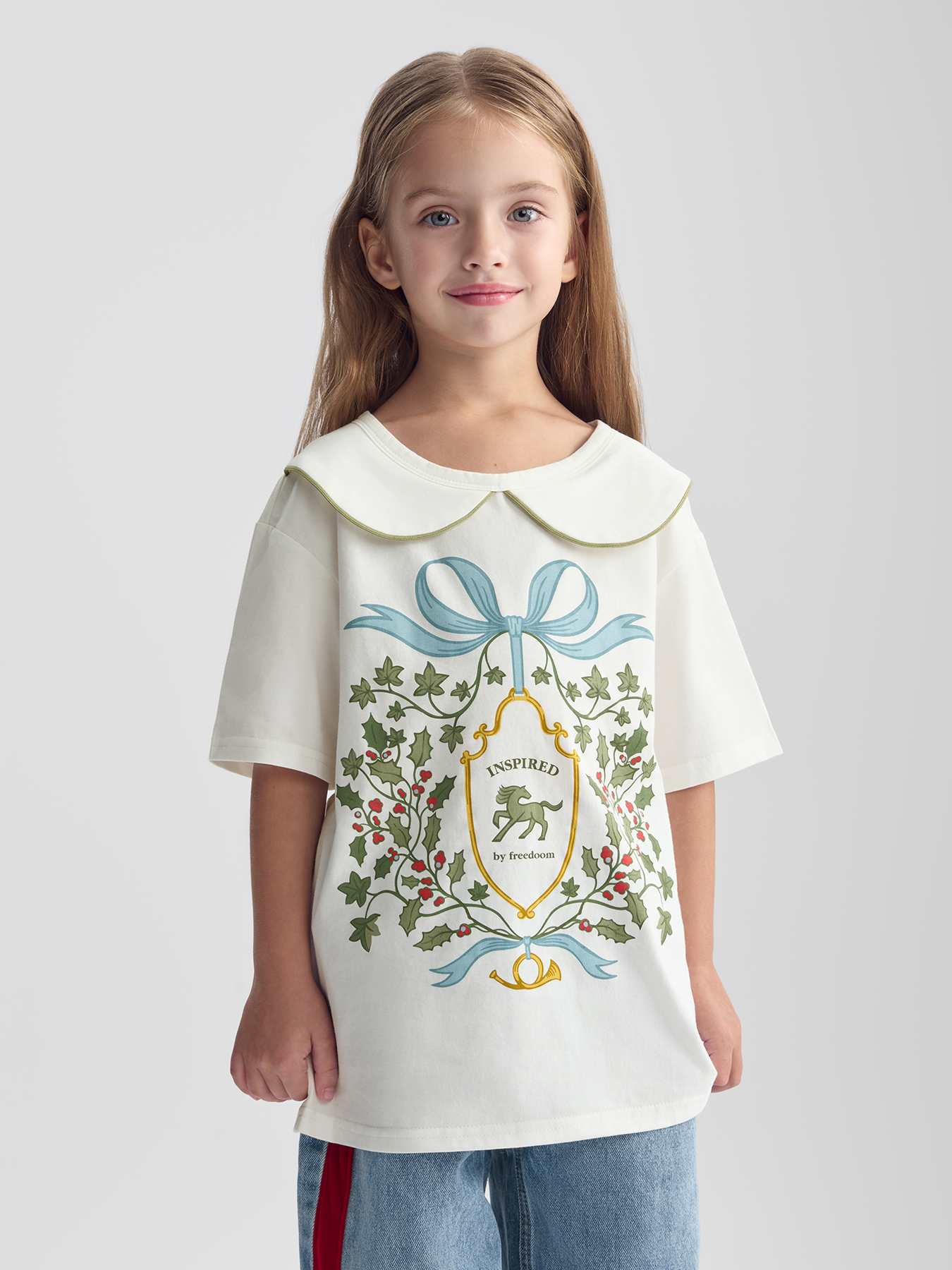 Футболка Happy Baby 88632-1_milky-blazon - фото 1