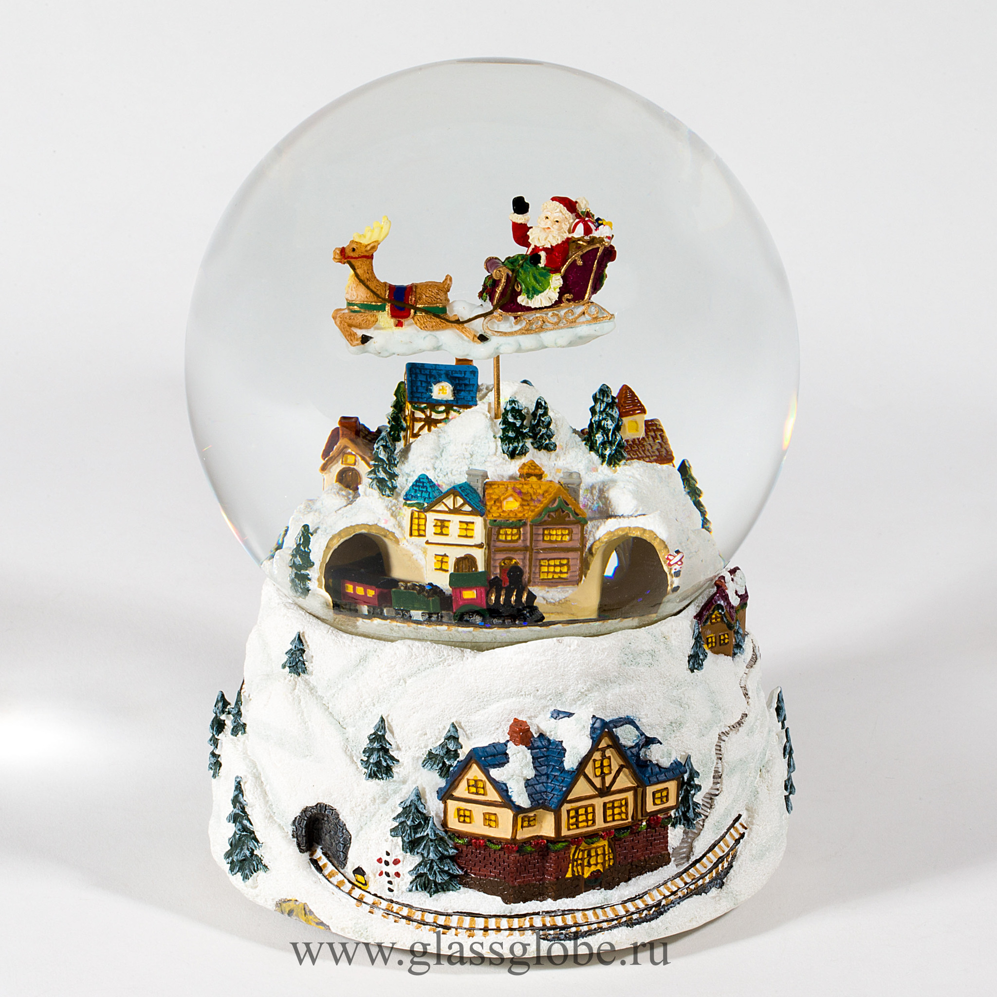 Стеклянный снежный шар Glassglobe Сочельник - фото 5