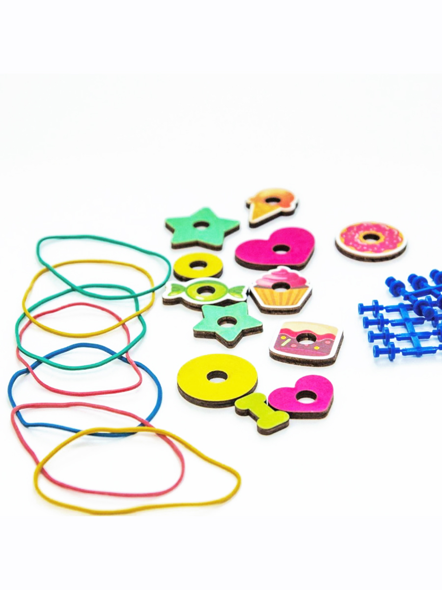 Игрушка WOODLANDTOYS бизиборд Геоборд Сладости - фото 9