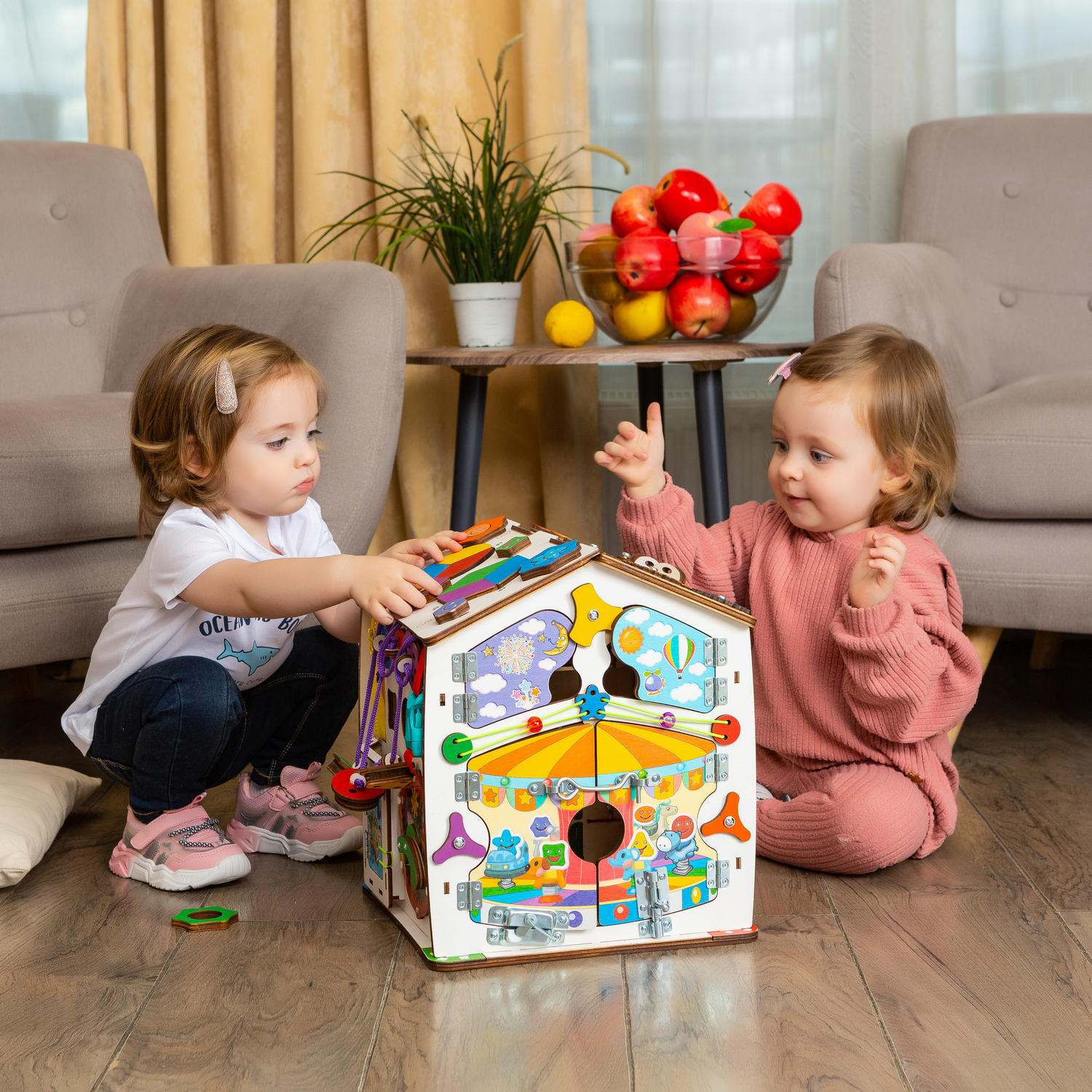 Игрушка Evotoys бизиборд Смайлики - фото 13