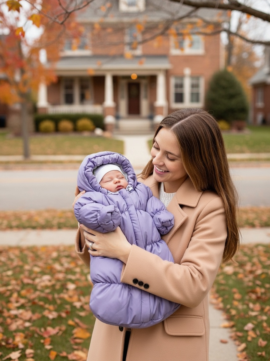 Конверт на выписку inlovery Маршмеллоу сиреневый - фото 15