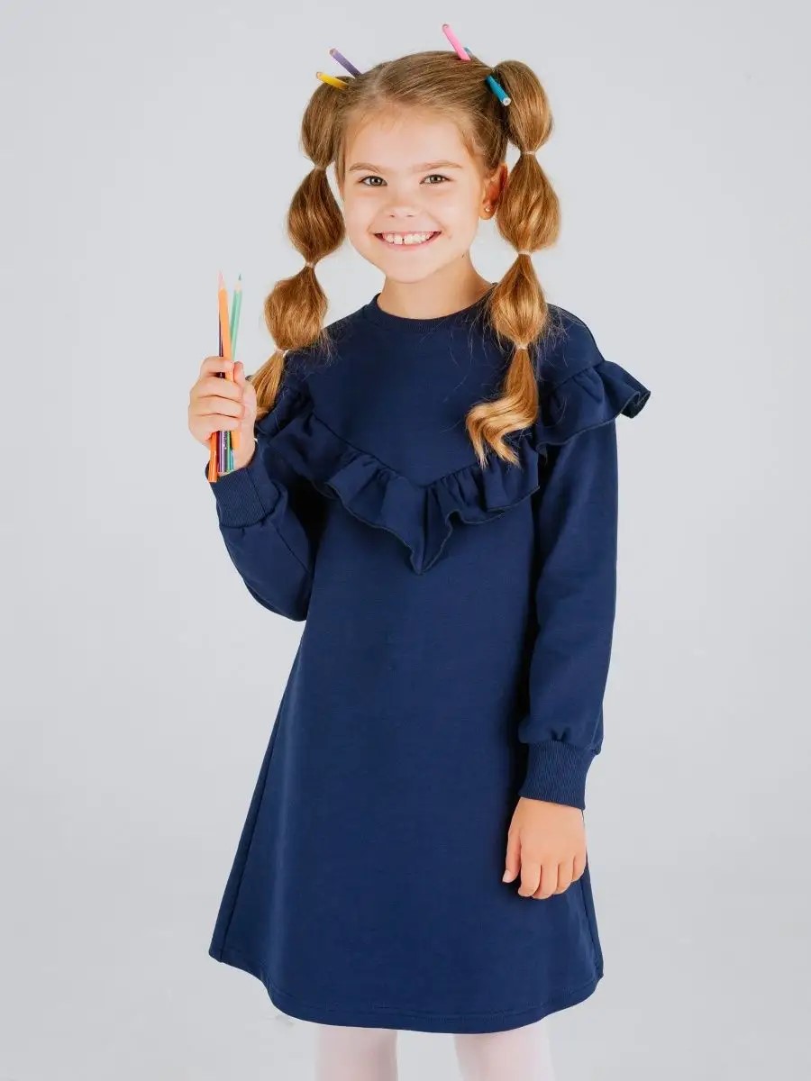 Платье MiloTa ПФ03/темно-синий - фото 1