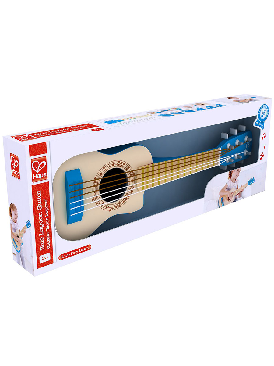 Игрушка музыкальная Hape Голубая лагуна гитара - фото 8