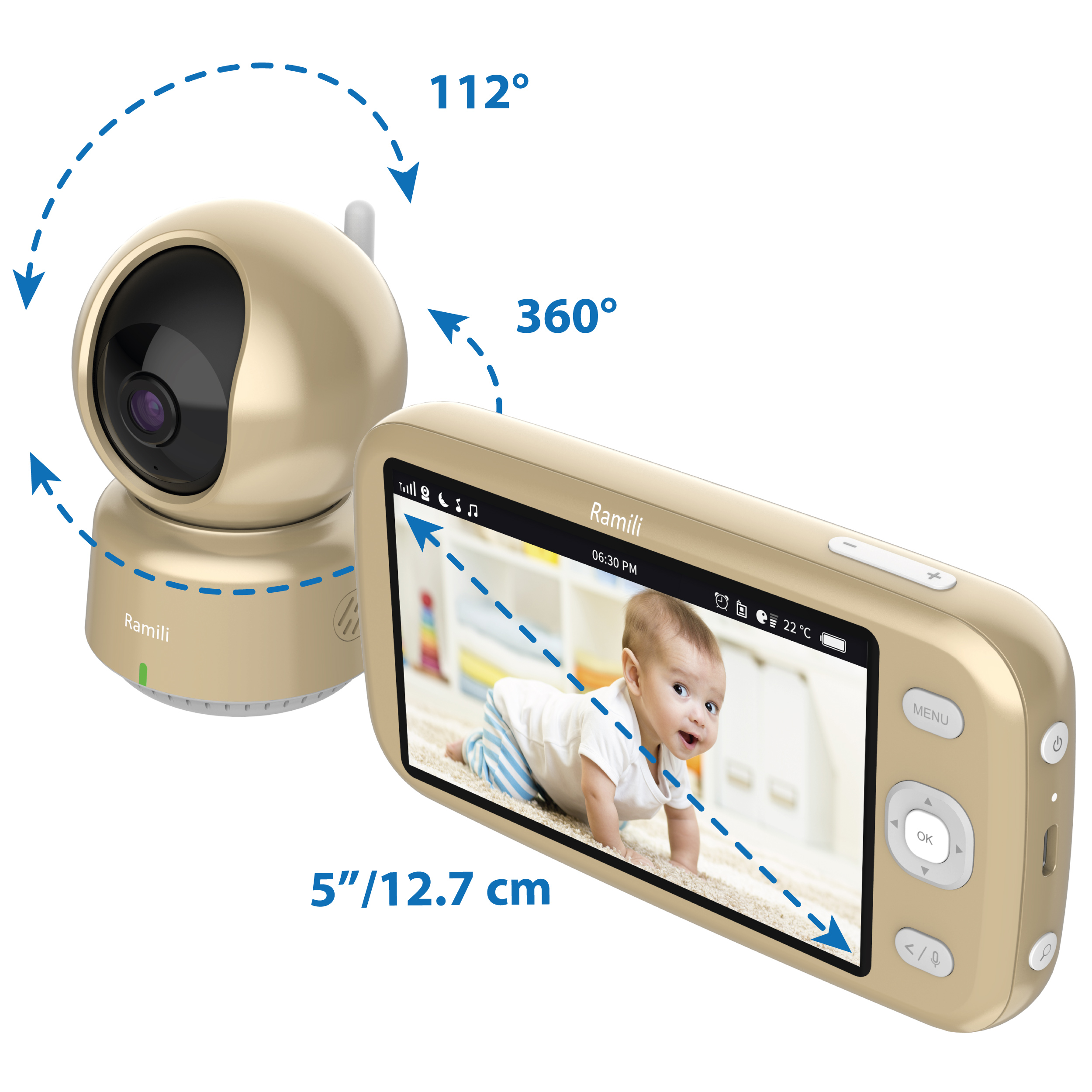 Видеоняня Ramili RV1600 радиус связи 400 метров - фото 5