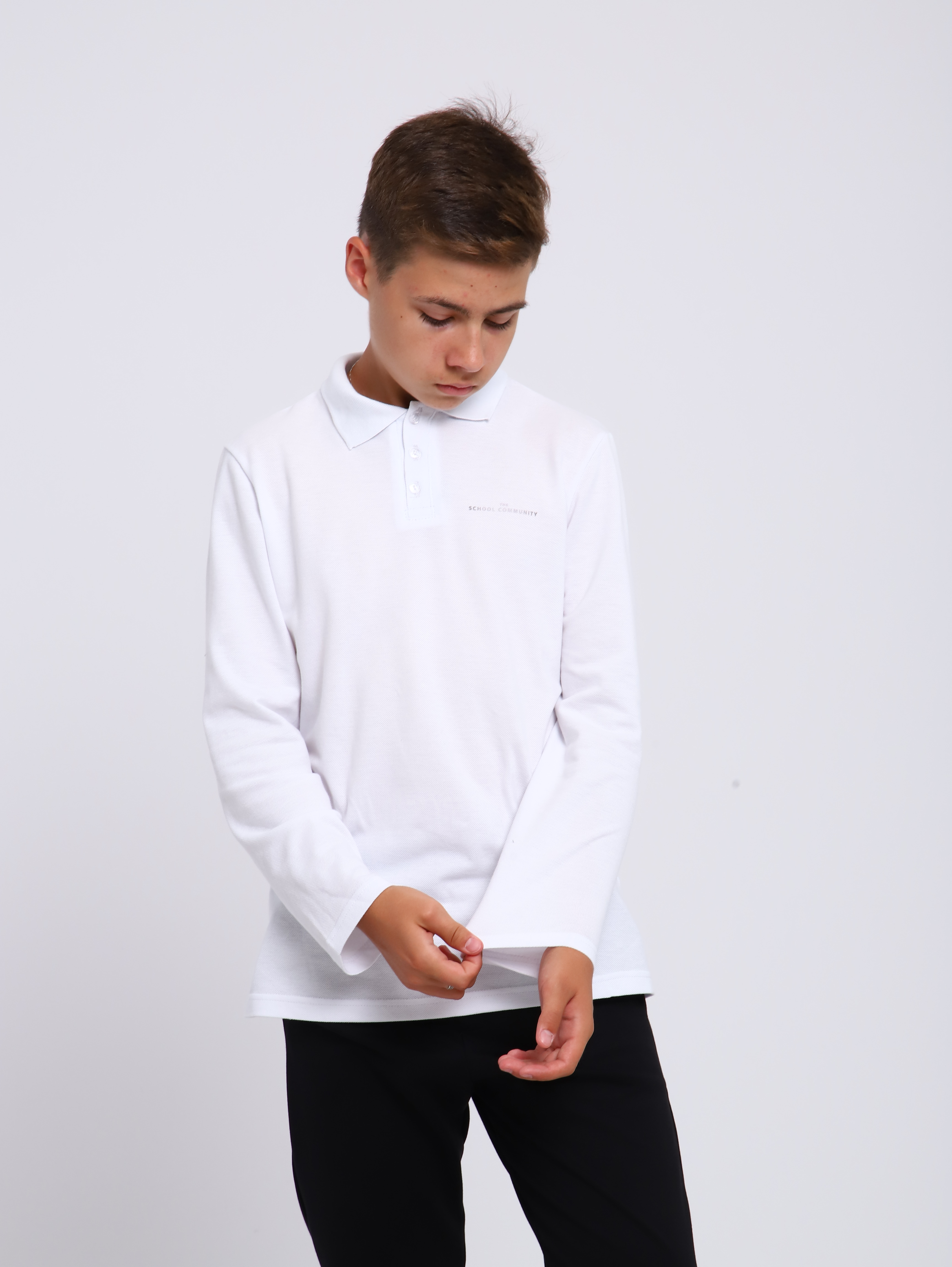 Поло ЛАДОШКИ Рубашка Василий белый - фото 5