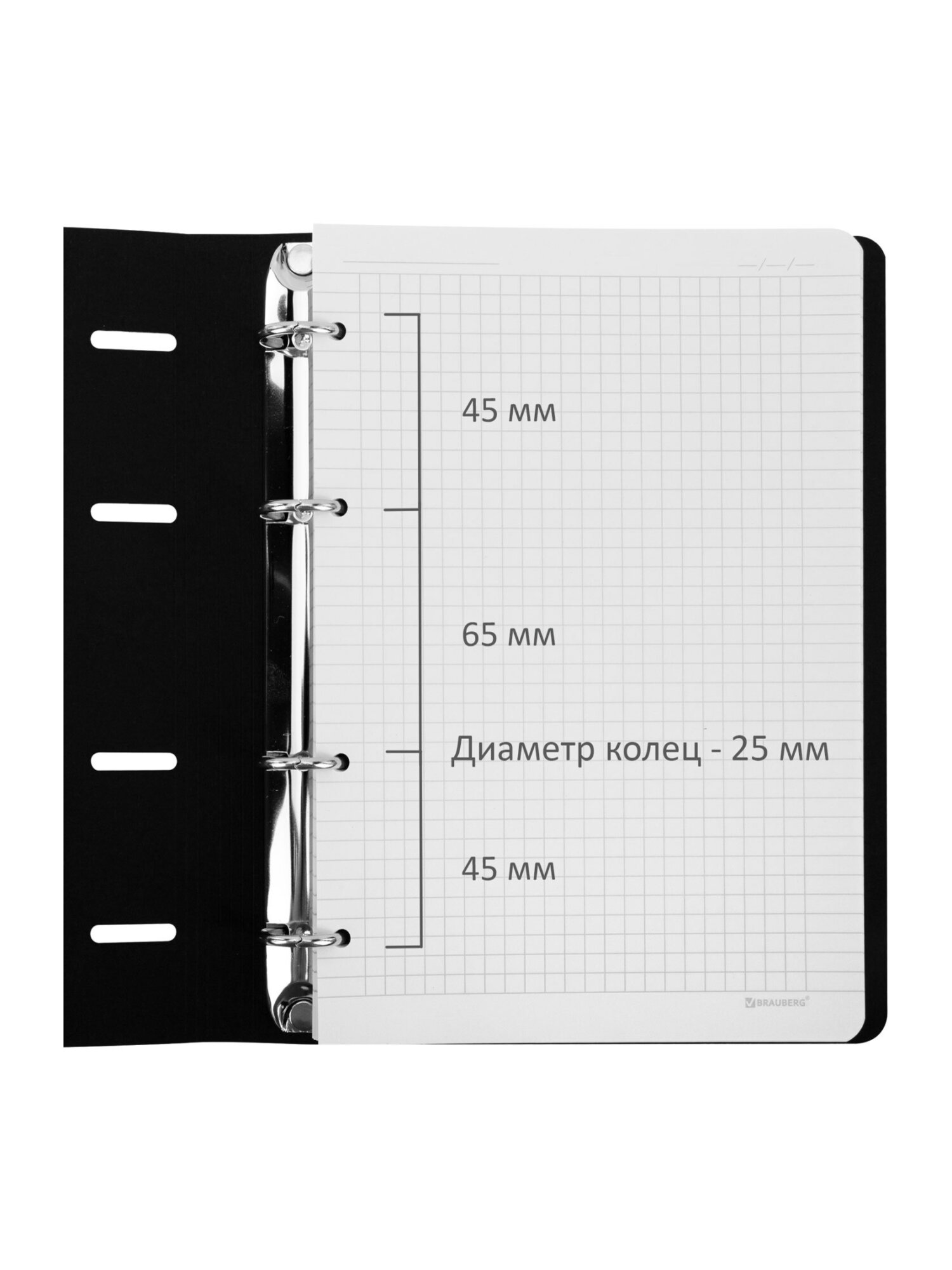 Тетрадь со сменным блоком Brauberg клетка 120 лист. - фото 10