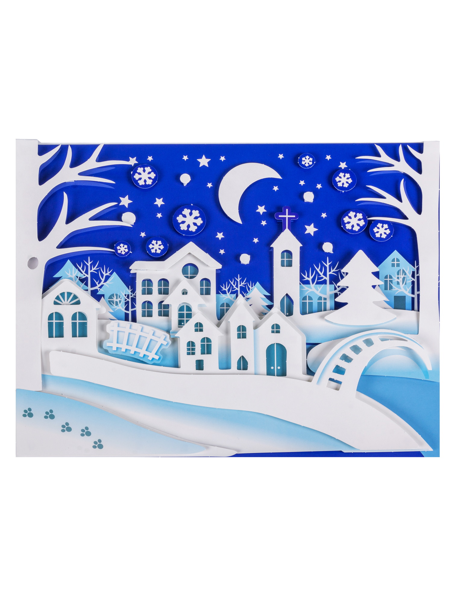 Набор для творчества Дрофа-Медиа Зимний город аппликация - фото 6