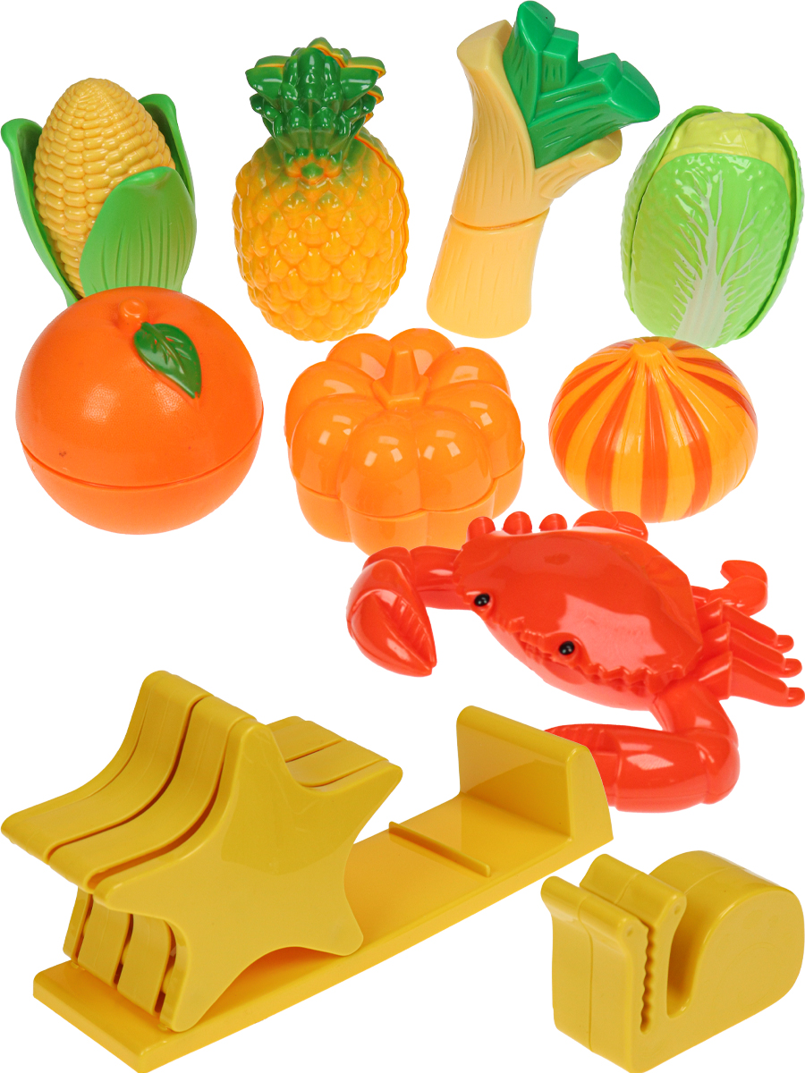 Игрушка Рыжий кот продукты, посуда 32 предм. - фото 4