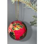 Елочная игрушка Хохлома Оптом Шар шкатулка