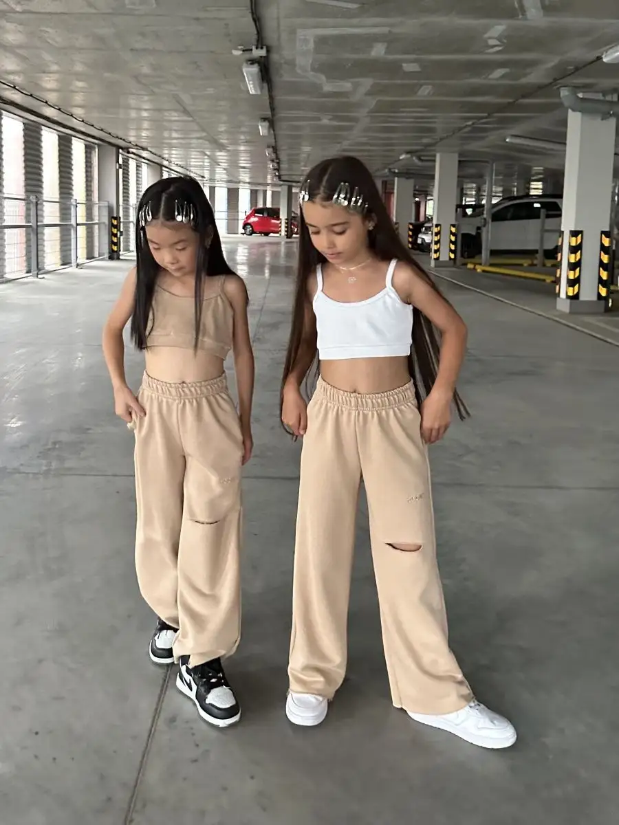 Брюки ROOMY ESSENCE STREETjog/beige - фото 2