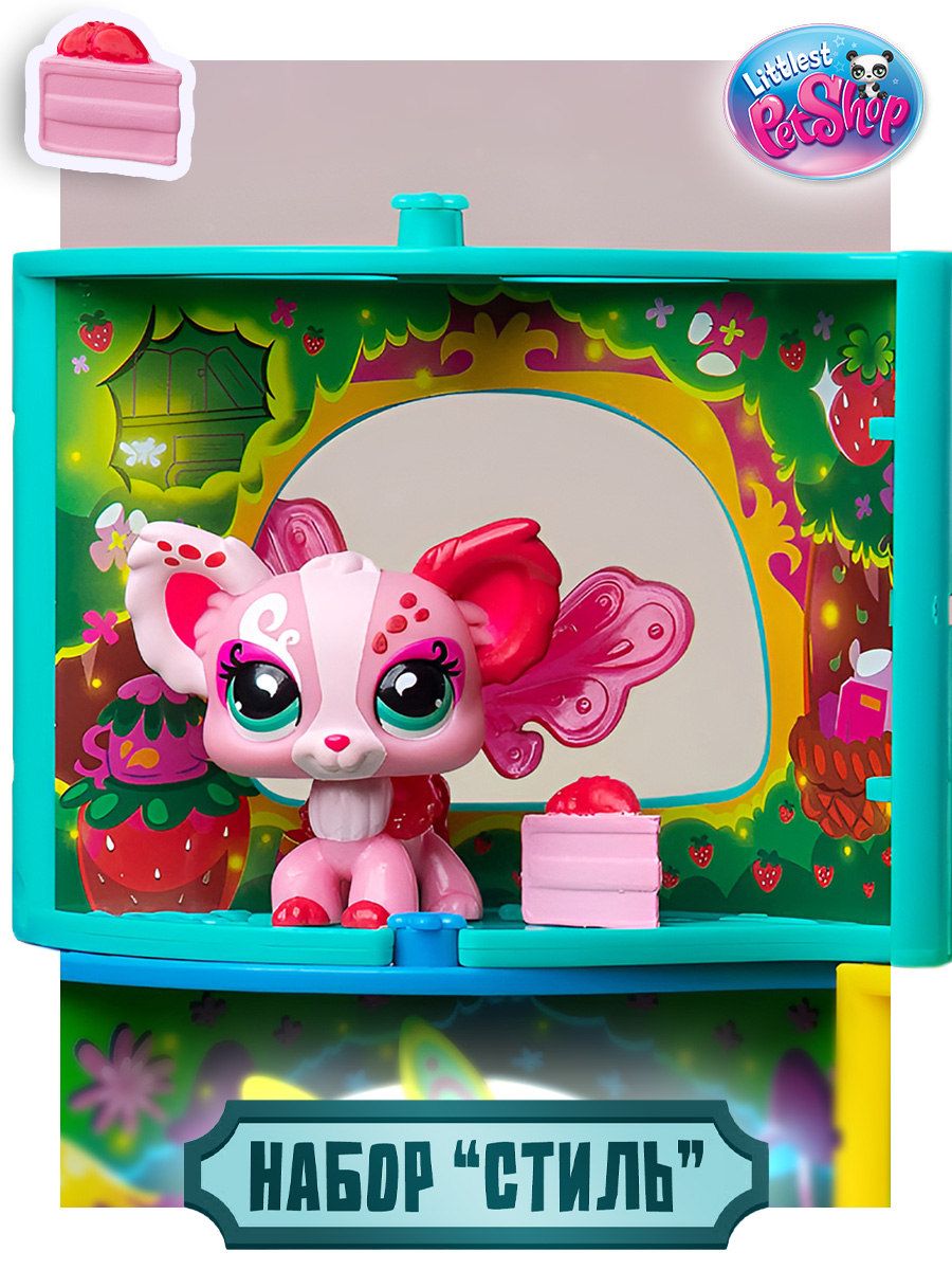 Игровой набор Littlest Pet Shop Уголок крылатого Папийона - фото 1