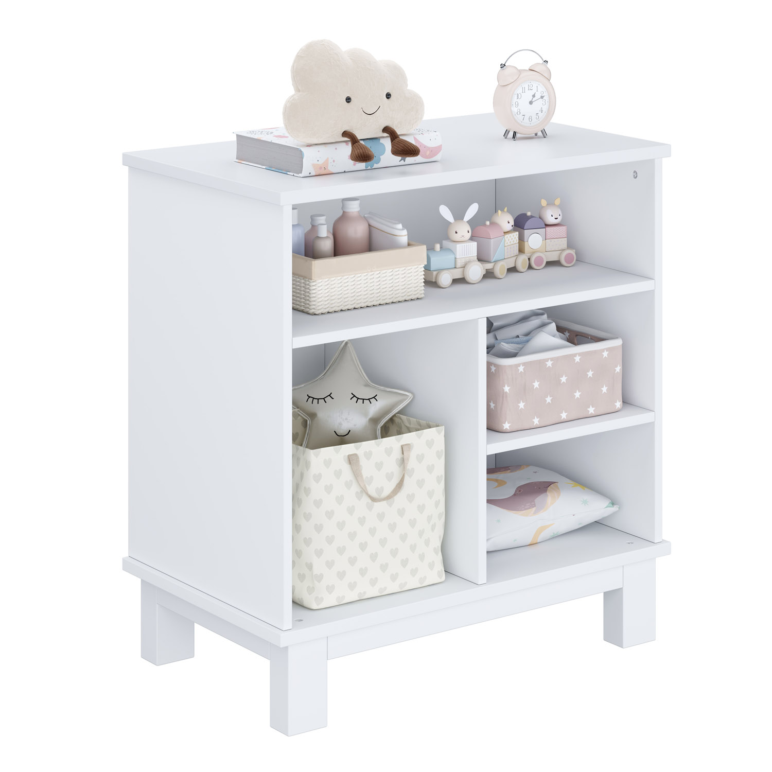 Комод для игрушек и книг Polini kids Белый - фото 12