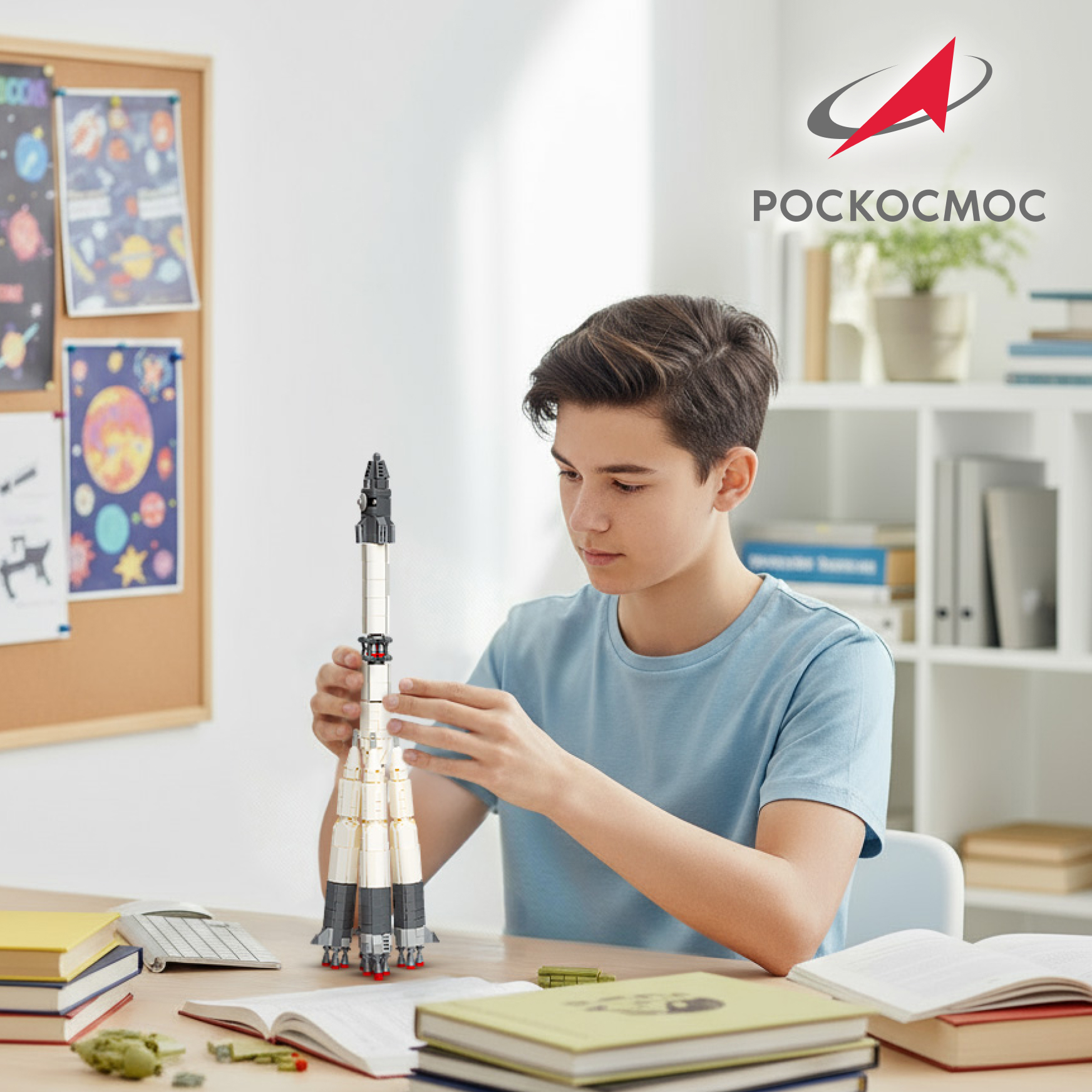 Конструктор Роскосмос Ракета-носитель Восход 859 дет. - фото 8