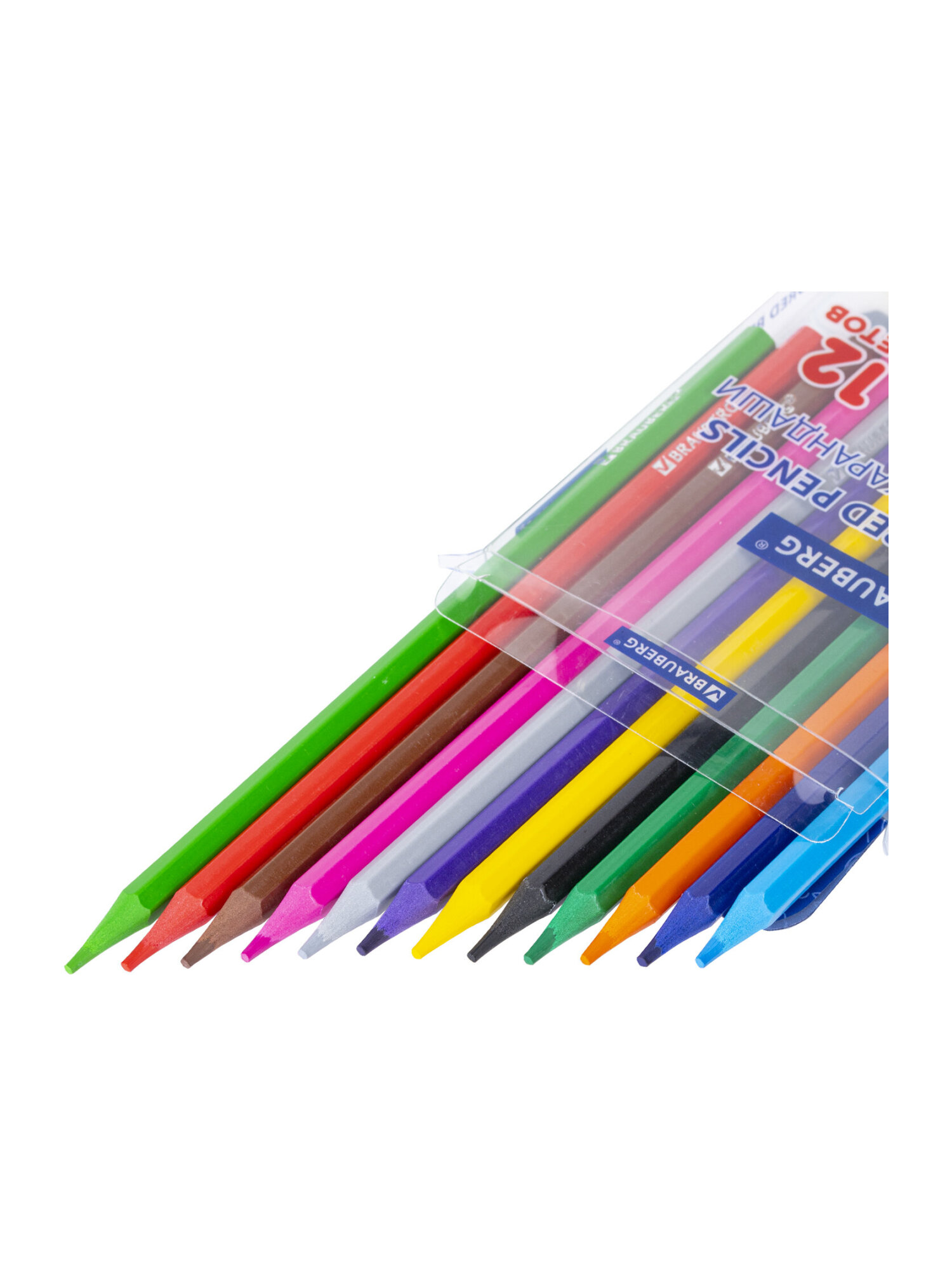 Карандаши цветные Brauberg 12 шт. - фото 13