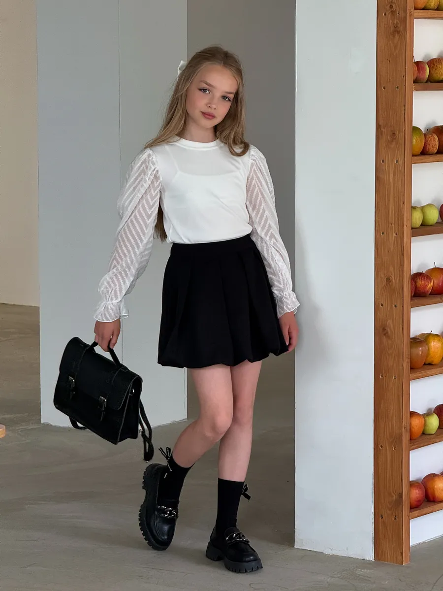 Блузка Locality Kids БЗ03/white - фото 7