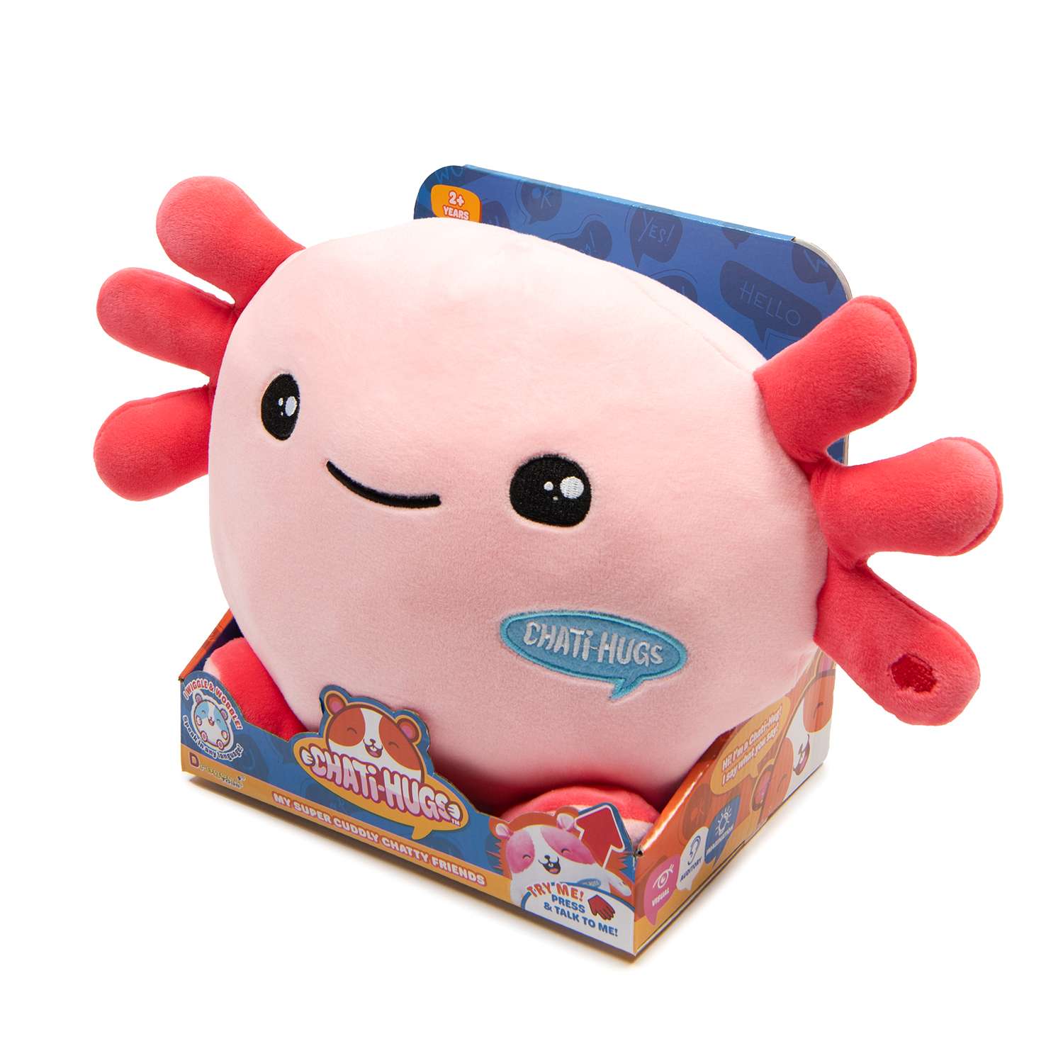 Игрушка мягкая Chati-Hugs аксолотль Аксолотль 21.59 см - фото 3