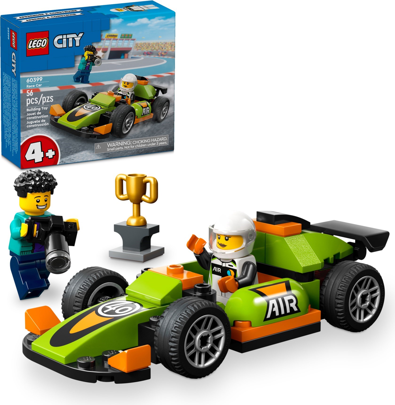 Изображение товара Конструктор LEGO City Зеленый Гоночный автомобиль 328 деталей для детей от 4 лет