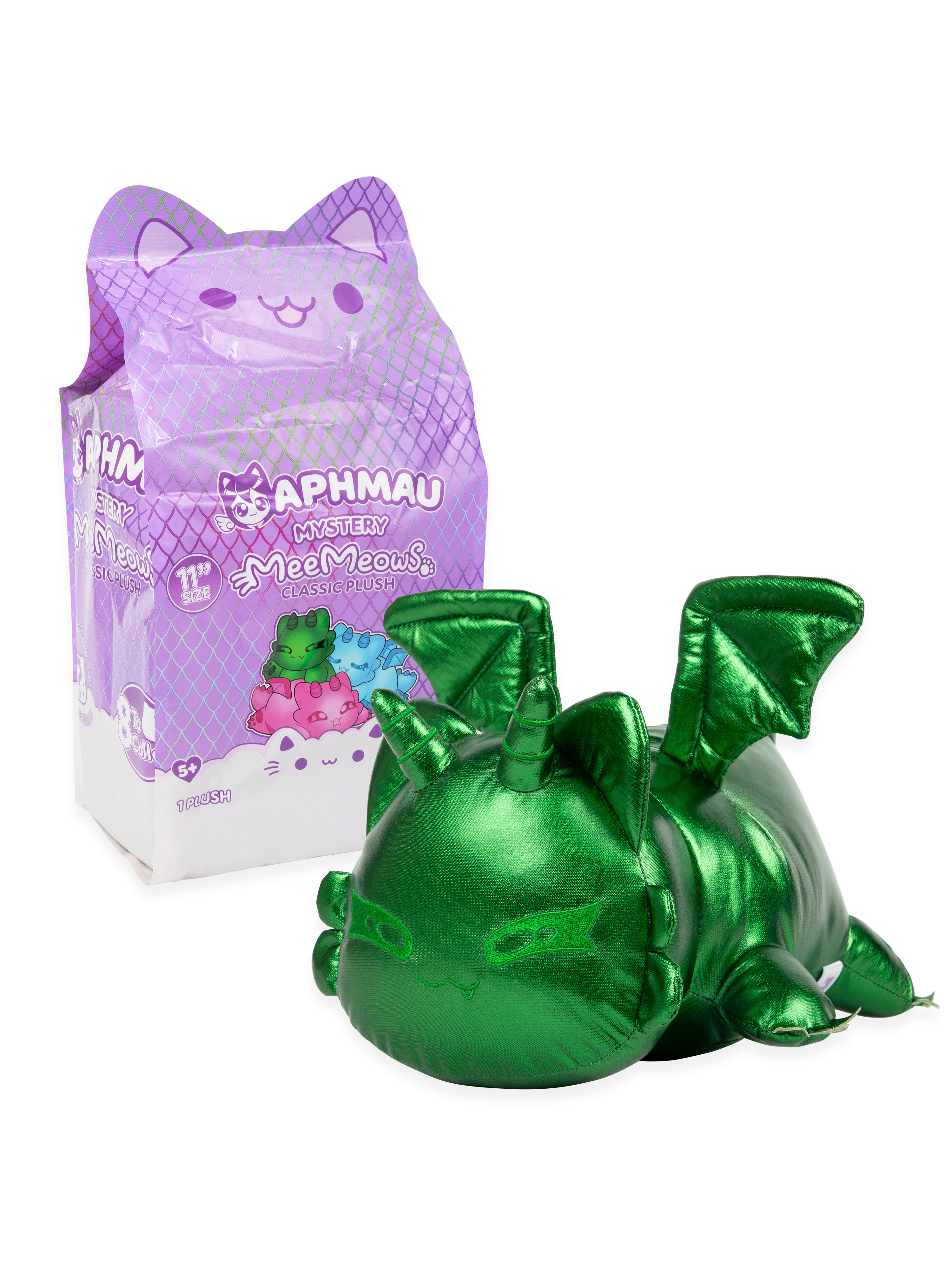 Мягкая игрушка APHMAU MeeMeow сюрприз драконы 28см - фото 13