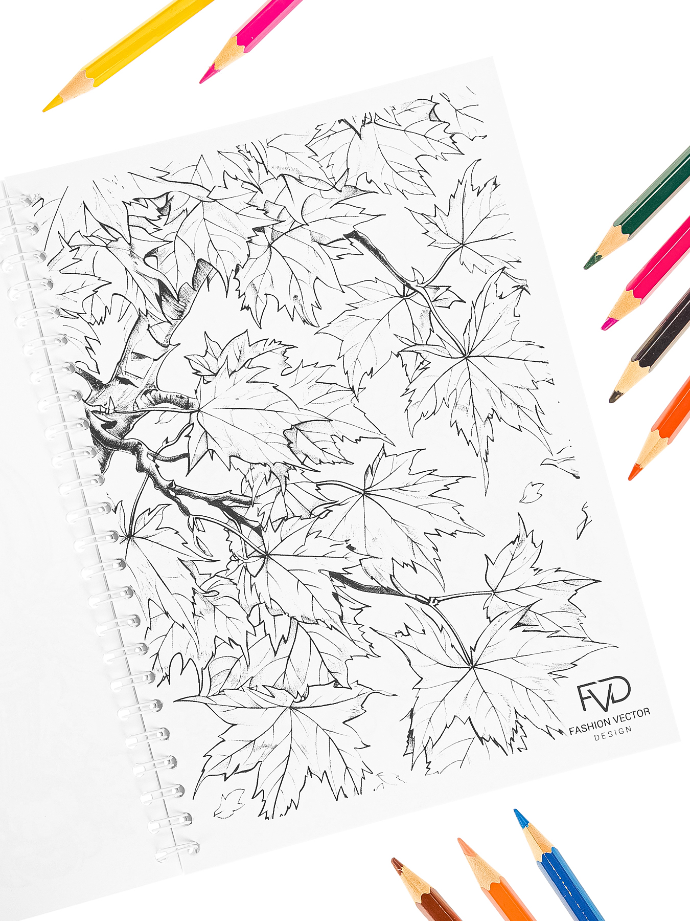 Раскраска Антистресс Fashion Vector Design А5 30 листов Урожай - фото 3