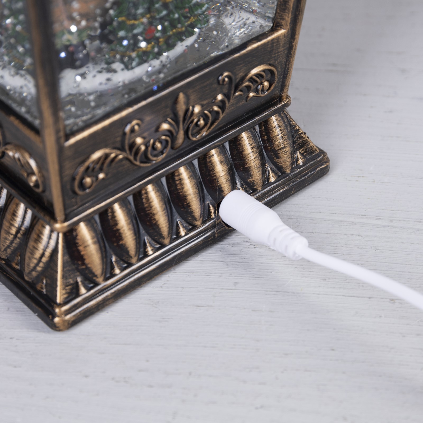 Светодиодная фигура Sima-Land «Фонарь с гномом» батарейки не в комплекте USB свечение тёплое белое - фото 4