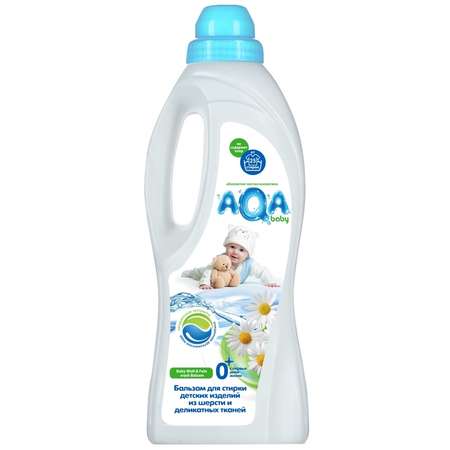 Бальзам для стирки AQA baby детских изделий из шерсти и деликатных тканей 1000 мл