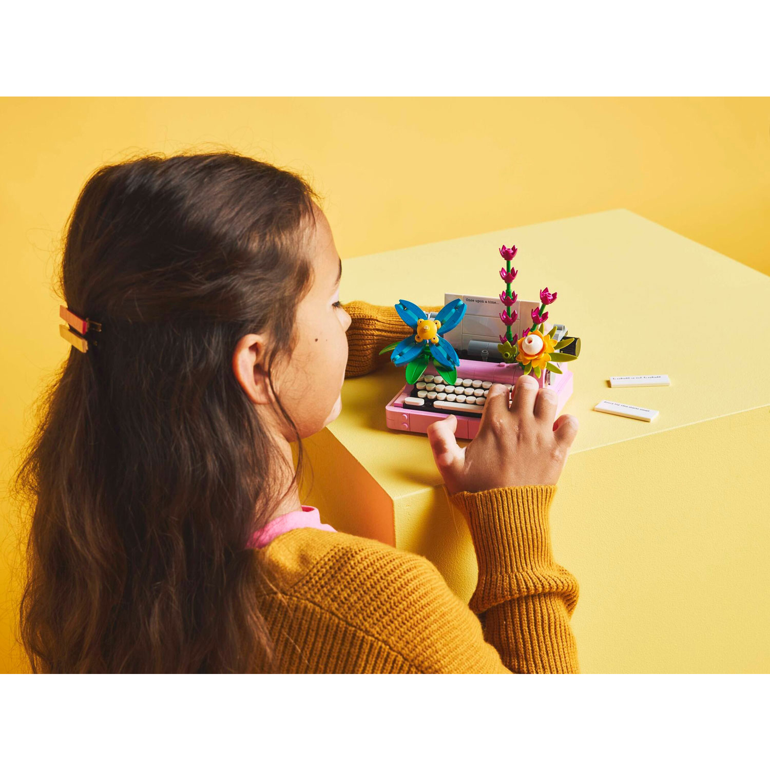 Конструктор LEGO Creator Печатная машинка с Цветами блочный - фото 9