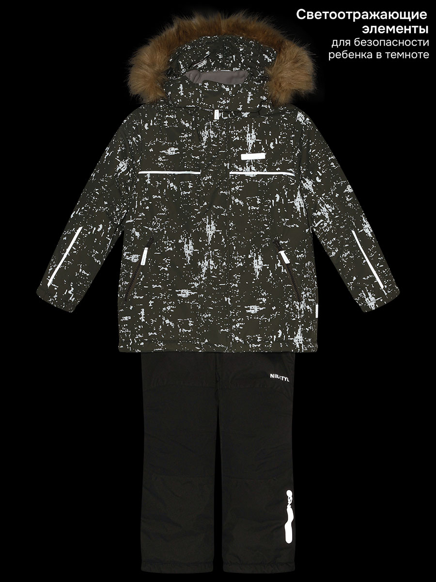 Костюм NIKASTYLE +7з5925 хаки/черный - фото 22
