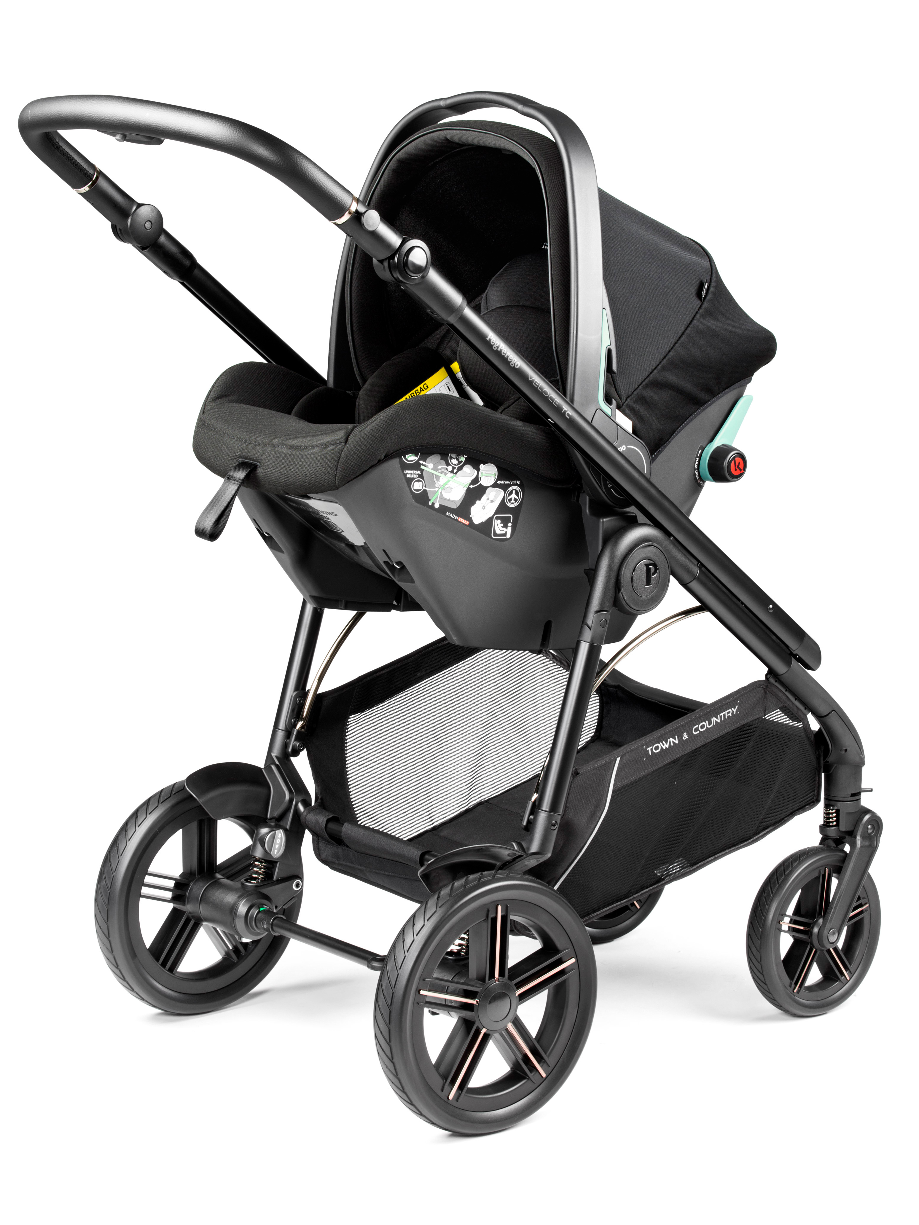 Автокресло Peg-Perego SLK 0 (0 -13 кг) черный - фото 3