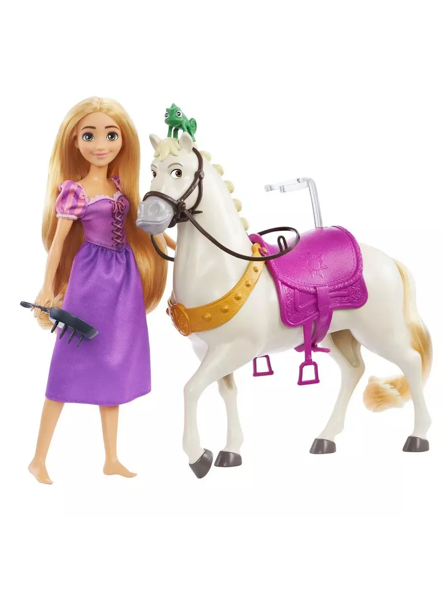 Кукла классическая Disney Princess Рапунцель и Максимус высота 28 см HLW23 - фото 2