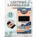 Карандаши акварельные Qredo 12 шт.