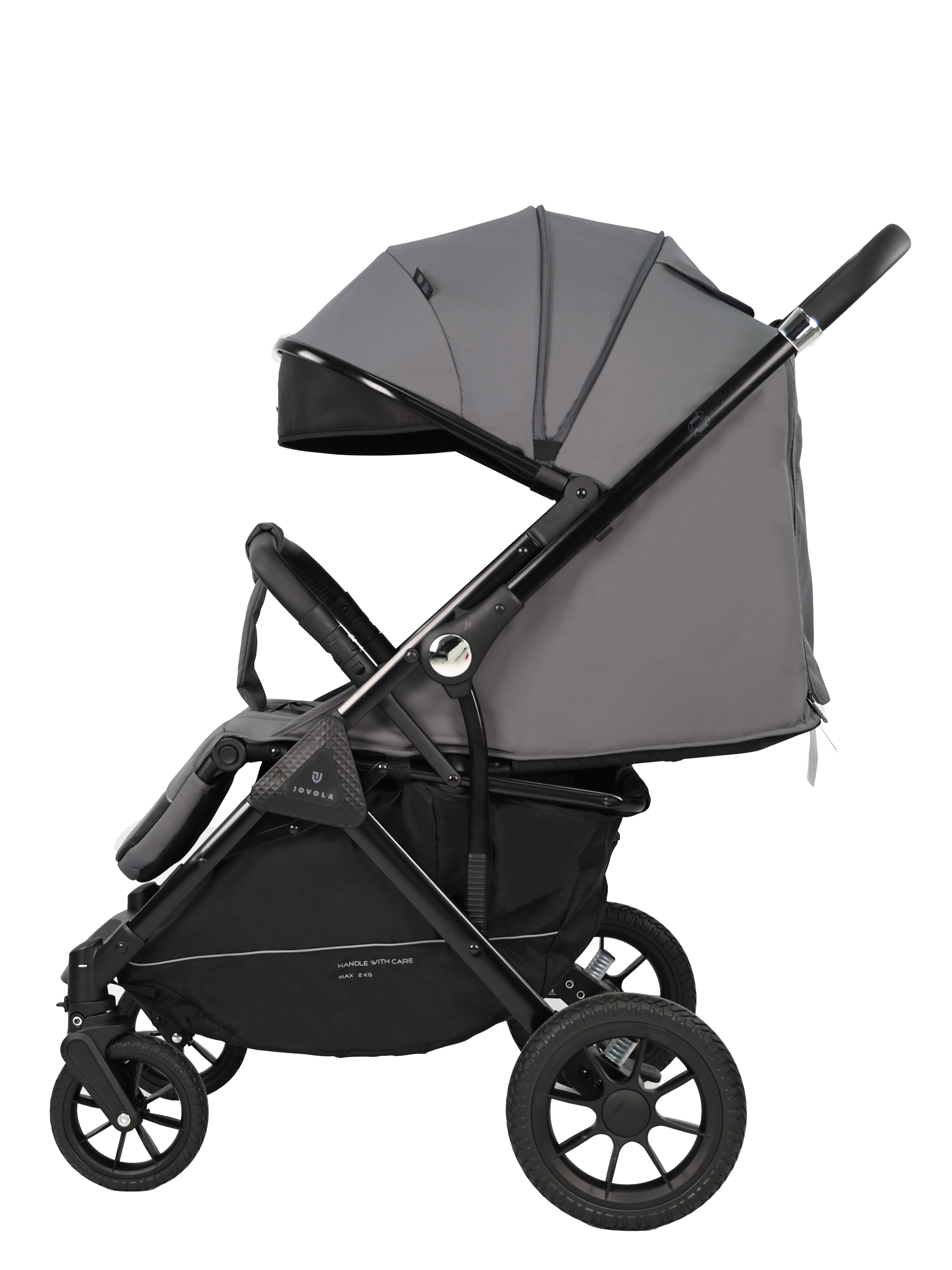 Коляска прогулочная JOVOLA Magma с перекидной ручкой серый - фото 23
