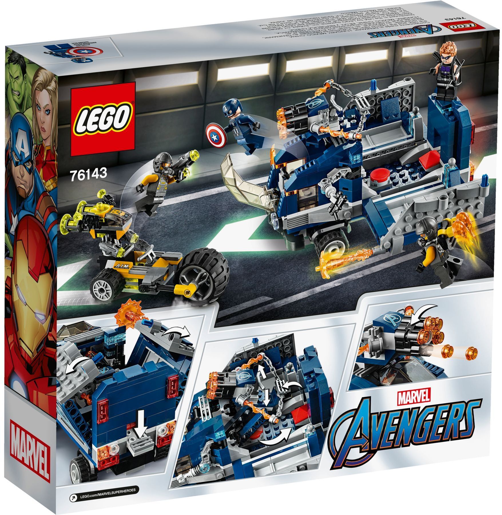 Конструктор LEGO Marvel Super Heroes Нападение на грузовик 477 дет. - фото 6