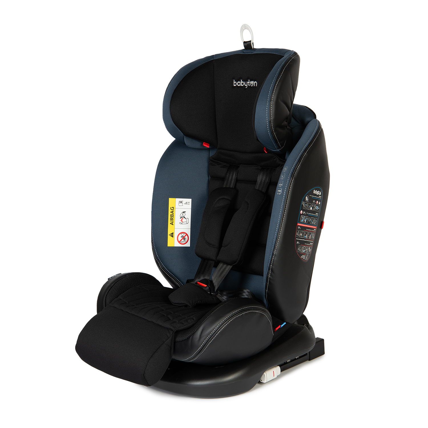 Автокресло Babyton Multi-Stage Black-Blue Isofix 0+/1/2/3 (0-36 кг) - фото 14