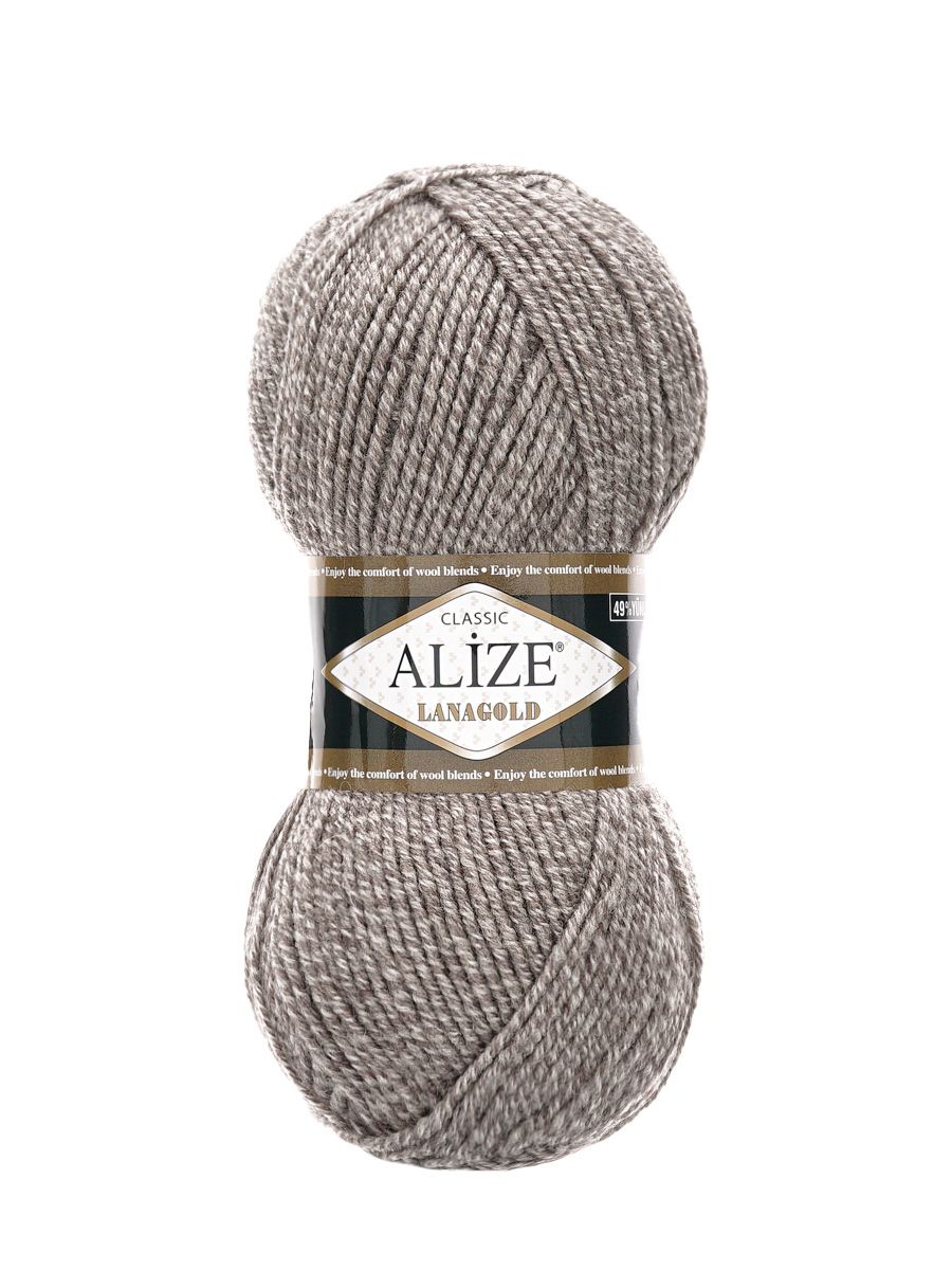 Пряжа Alize полушерстяная мягкая тонкая Lanagold 100 гр 240 м 5 мотков 650 due - фото 4