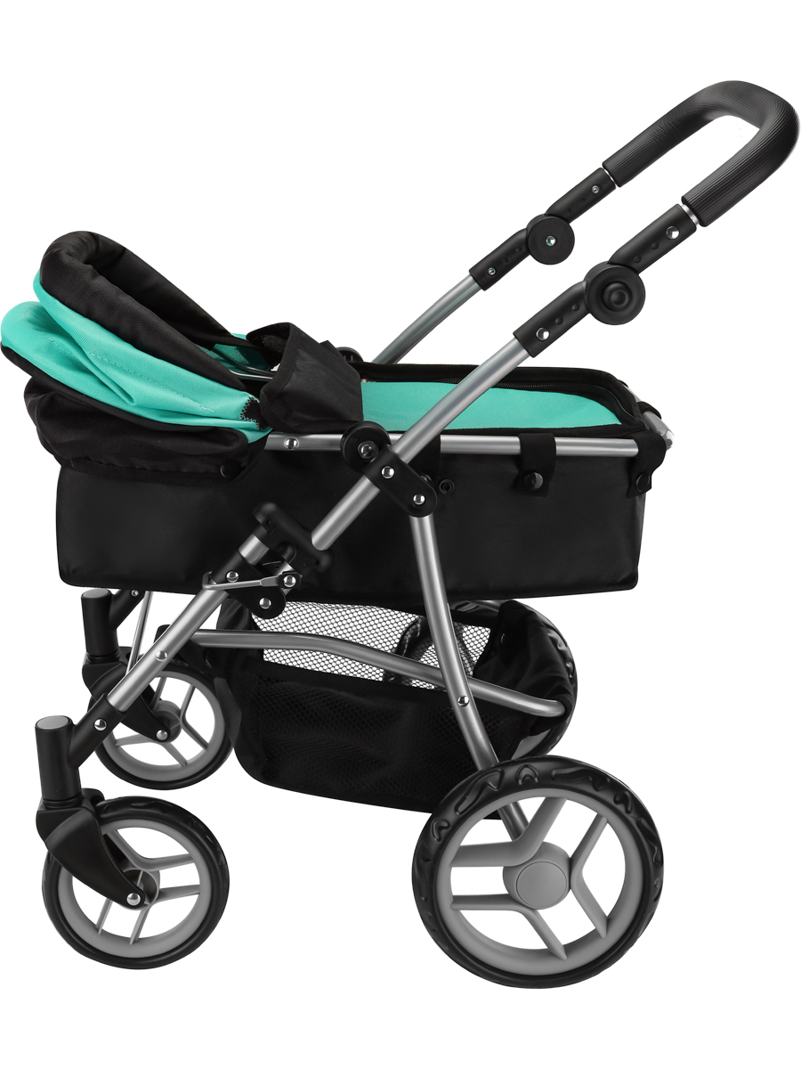 Коляска 3 в 1, коляска-люлька, прогулочная коляска, коляска-трансформер для кукол MELOBO 9651BS-A - фото 10