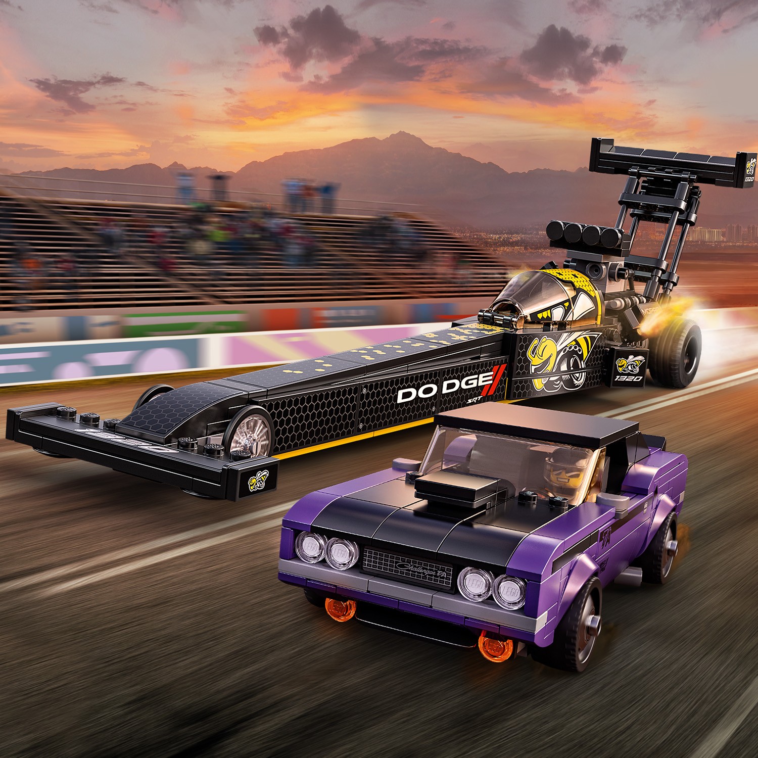Конструктор LEGO Speed Champions Mopar Dodge/Dodge Challenger блочный - фото 9