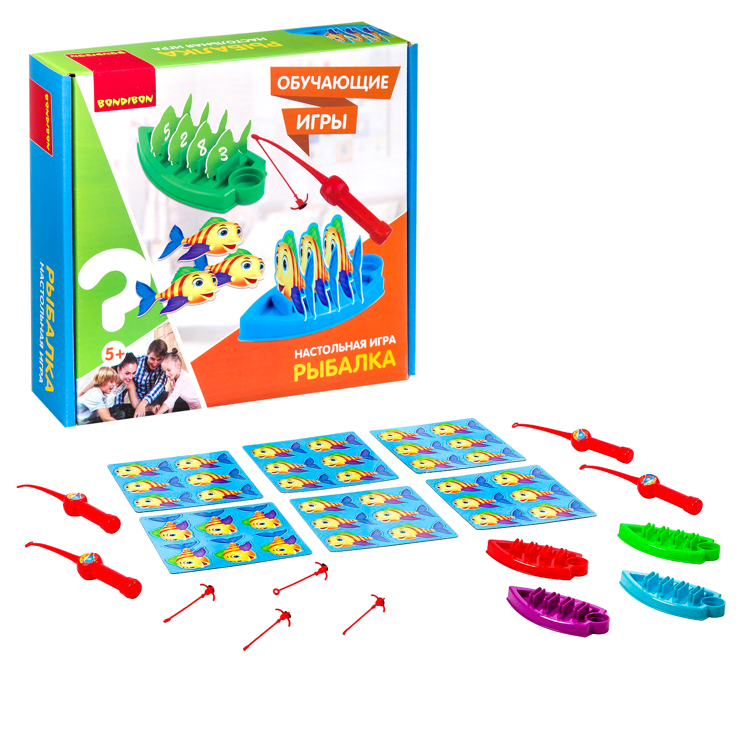 Настольная игра Bondibon на липучках детская Рыбалка - фото 1
